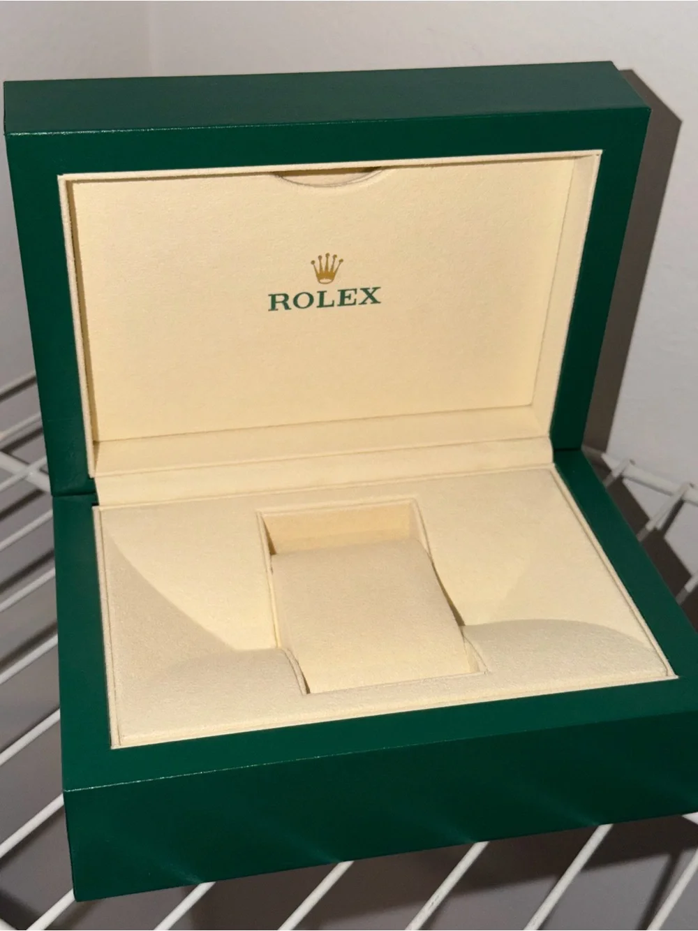 New Rolex Inner and Outer Custom Box Green/Cream Medium